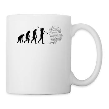 AI Evolution - Drôle d’intelligence artificielle Evolu - Mug blanc - blanc - Droite