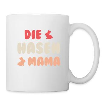 Die Hasen Mama Hase Kaninchen Mutter Haustier - Tasse - Weiß - Rechts