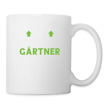Gärtner Gartenbau Landschaftsbau Hobbygärtner - Tasse - Weiß - Rechts