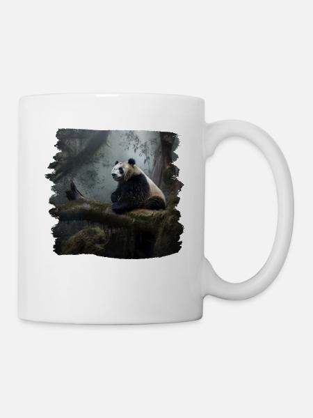Pandas realistic Panda Großer Panda - Tasse - Weiß