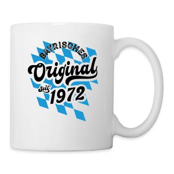 Bayrisches Original seit 1947 Geburtstag - Tasse - Weiß - Rechts