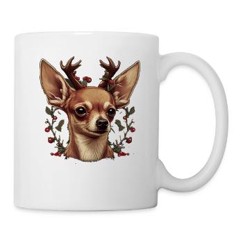 Chihuahua | Merry Christmas | X-Mas Tree | Cute - Mug - white - Right