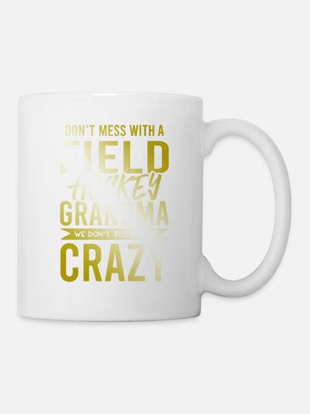 fieldhockey großmutter - Tasse - Weiß