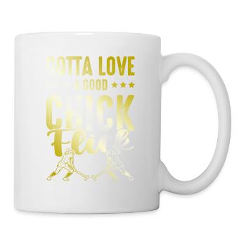 Fille de hockey sur gazon - Mug blanc - blanc - Droite