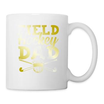 feldhockey papa - Tasse - Weiß - Rechts