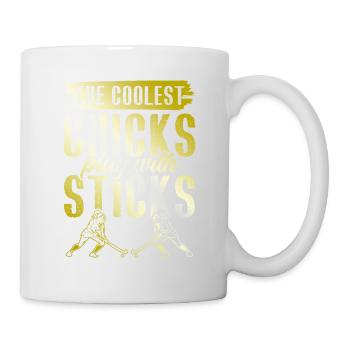 Feldhockey chicks - Tasse - Weiß - Rechts