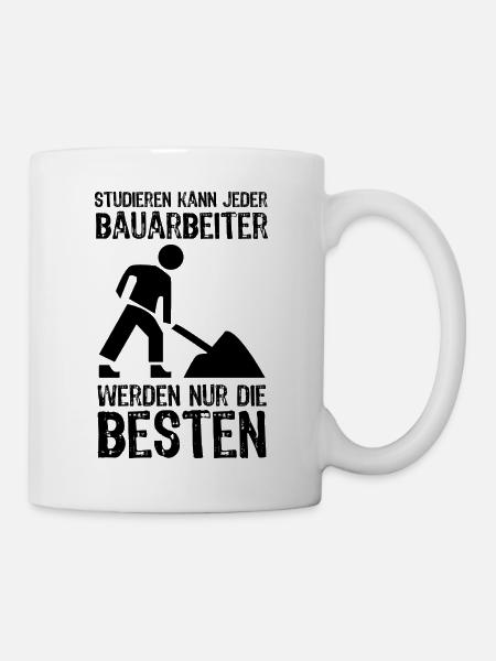 Bauarbeiter - Tasse - Weiß