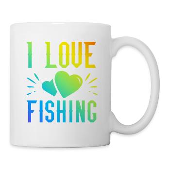 I love fishing - Mug - white - Right