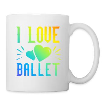 I love ballet - Mug - white - Right