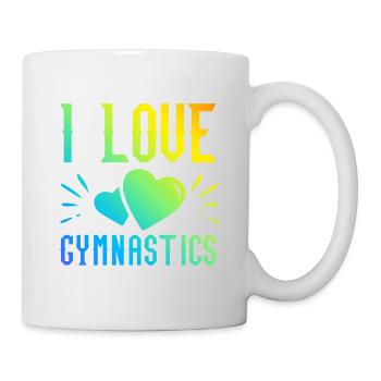 Ich liebe Gymnastik - Tasse - Weiß - Rechts
