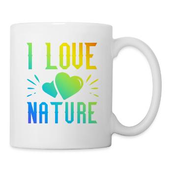 I love nature - Mug - white - Right