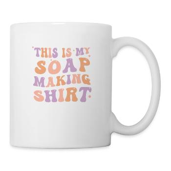Fabrication de savon amusante Voici ma fabrication - Mug blanc - blanc - Droite