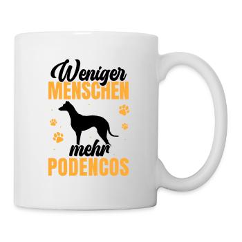 Mehr Podencos spanischer Windhund - Tasse - Weiß - Rechts