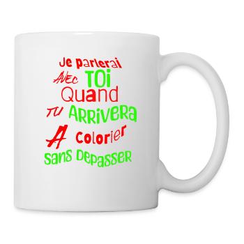 tee shirt humour - Mug blanc - blanc - Droite