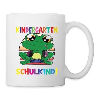 Tschüss Kindergarten Ich Bin Jetzt Ein Schulkind! - Tasse - Weiß - Rechts