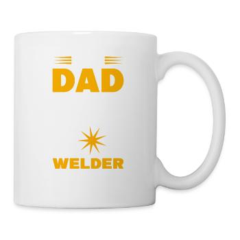 I'm A Dad And A Welder Nothing Scares Me - Mug - white - Right