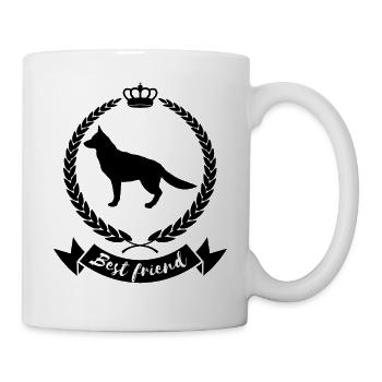 Meilleur ami - chien, berger allemand - Mug blanc - blanc - Droite