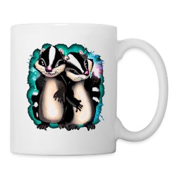 SKUNKS LUSTIG - Tasse - Weiß - Rechts