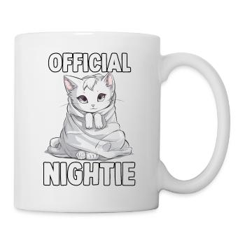 T-shirt chats mignons pour les lève-tard - Mug blanc - blanc - Droite