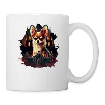 Chihuahua Costume d'Halloween - Citrouille - Mug blanc - blanc - Droite