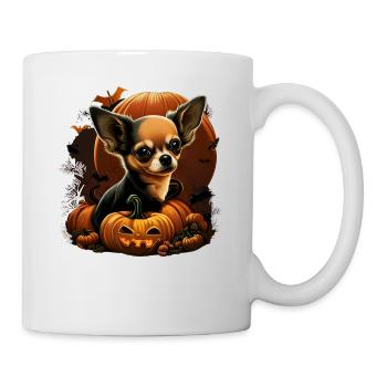 Chihuahua Costume d'Halloween - Citrouille - Mug blanc - blanc - Droite