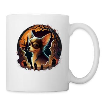 Chihuahua Costume d'Halloween - Citrouille - Mug blanc - blanc - Droite