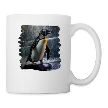Pinguine realistic Pinguin - Tasse - Weiß - Rechts