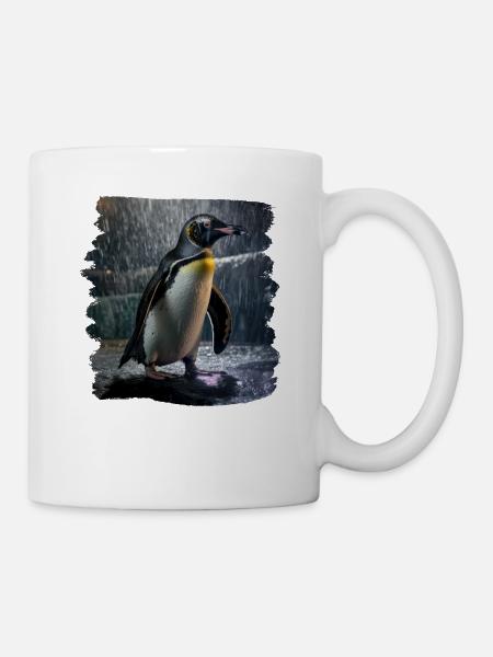 Pinguine realistic Pinguin - Tasse - Weiß