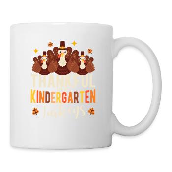 Dankbar für den lustigen Erntedankfest meines Kind - Tasse - Weiß - Rechts