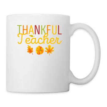 Professeur reconnaissant Jour de Thanksgiving Drôle d’automne - Mug blanc - blanc - Droite