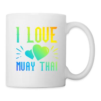 Ich liebe Muay Thai - Tasse - Weiß - Rechts