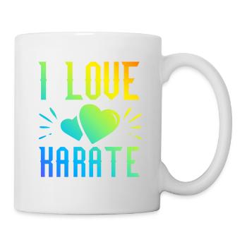Ich liebe Karate - Tasse - Weiß - Rechts