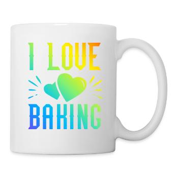 I love baking - Mug - white - Right