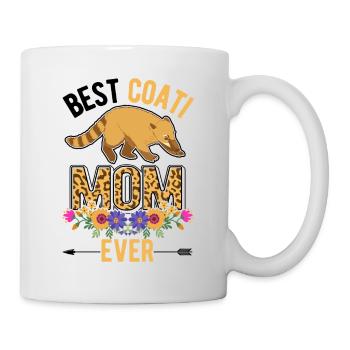 Meilleure maman coati - Mug blanc - blanc - Droite