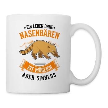 A life without coatis is possible, but pointless - Mug - white - Right