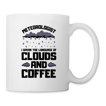 Meteorology pun for meteorologist I see - Mug - white - Right