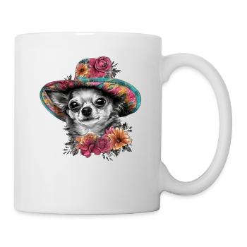 Chihuahua - Dame Anglaise Robe Chien - Mug blanc - blanc - Droite