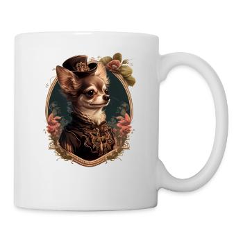 Chihuahua - Dame Anglaise Robe Chien - Mug blanc - blanc - Droite