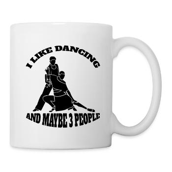 Tänzer Geschenk Tanz Standardtanz Ballett Tanzkurs - Tasse - Weiß - Rechts