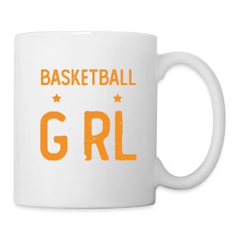 basketball mädchen - Tasse - Weiß - Rechts