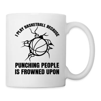 Basket-ball Équipe de basket-ball Basketteur - Mug blanc - blanc - Droite