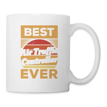 Vintage meilleur contrôleur de la circulation aérienne de tous les temps - Mug blanc - blanc - Droite