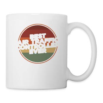 Vintage meilleur contrôleur de la circulation aérienne de tous les temps - Mug blanc - blanc - Droite