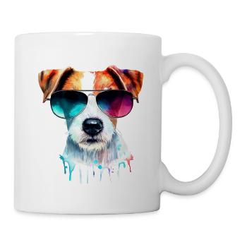 Jack Russell Terrier - Tasse - Weiß - Rechts