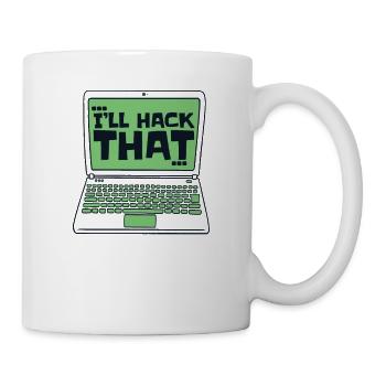 Je vais pirater ce renifleur d’ingénierie sociale - Mug blanc - blanc - Droite