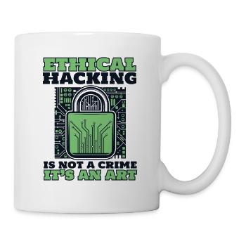 Le piratage éthique n’est pas un phishing renifleur de crime - Mug blanc - blanc - Droite