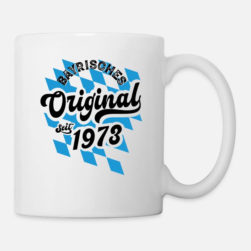 1973 Bayrisches Original Geburtstag - Tasse - Weiß