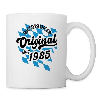 1985 Bayrisches Original seit 1985 Geburtstag - Tasse - Weiß - Rechts