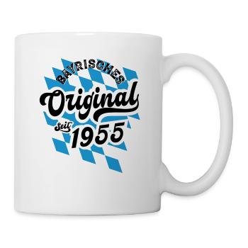 1955 Bayrisches Original seit 1955 Geburtstag - Tasse - Weiß - Rechts