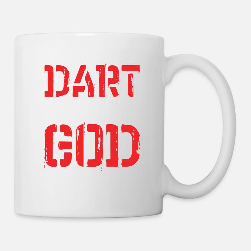 dart darts - Tasse - Weiß